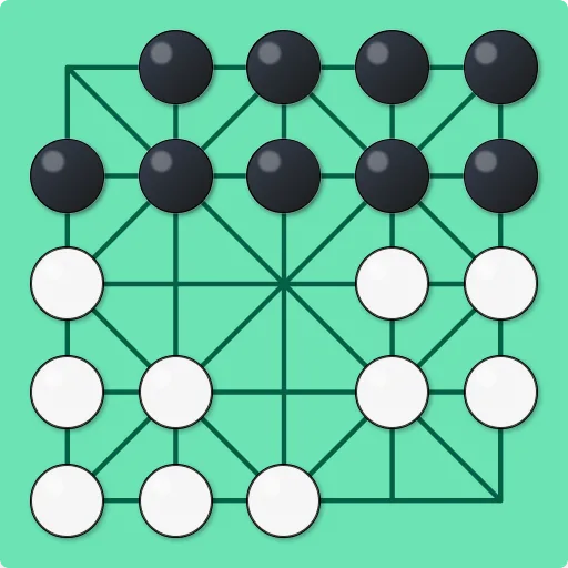 Alquerque strategie diagram