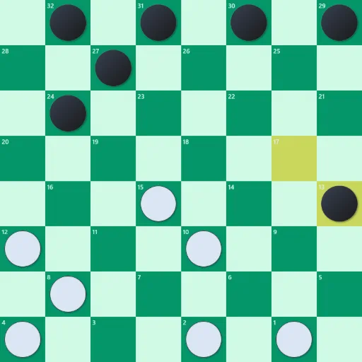 Speel American checkers tegen AI