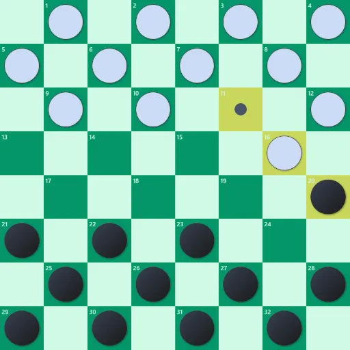 Brazilian Draughts rules illustration