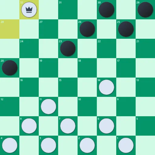 Brazilian Draughts strategy diagram