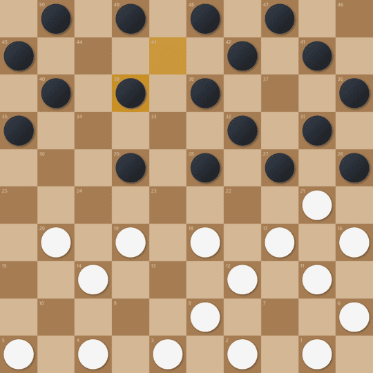 Play International Draughts vs AI