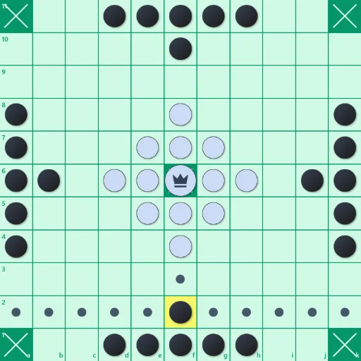 Hnefatafl rules illustration