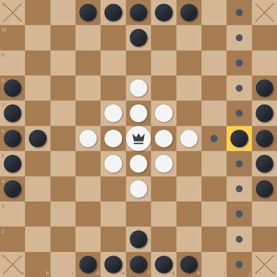 Hnefatafl rules illustration