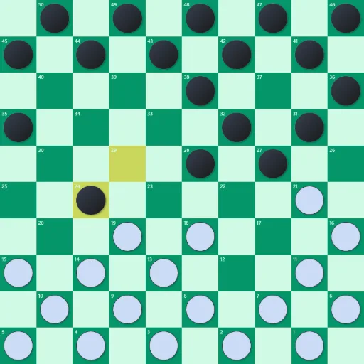 Play International Checkers vs AI