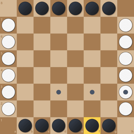 Lines of Action rules illustration